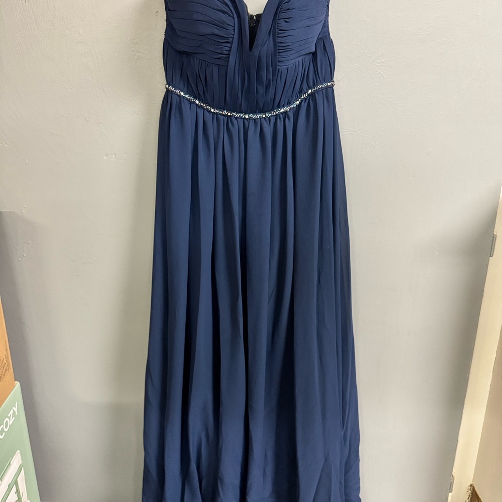 Bari Jay Midnight Blue Lace Dress